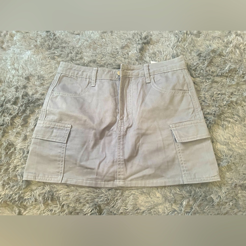 Stylish High Waist Gray Women's Shorts